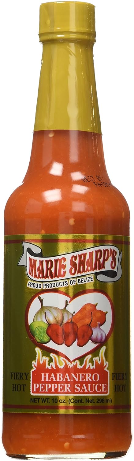 Marie Sharp's Fiery Hot Sauce, 10 Ounce (Pack of 2)