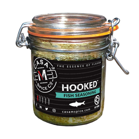 Casa M Spice Co Hooked Fish Seasoning Very Low Sodium No MSG