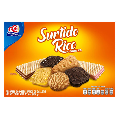 Gamesa 15.4 Surtido Rico Assorted Cookies, Ounce Box