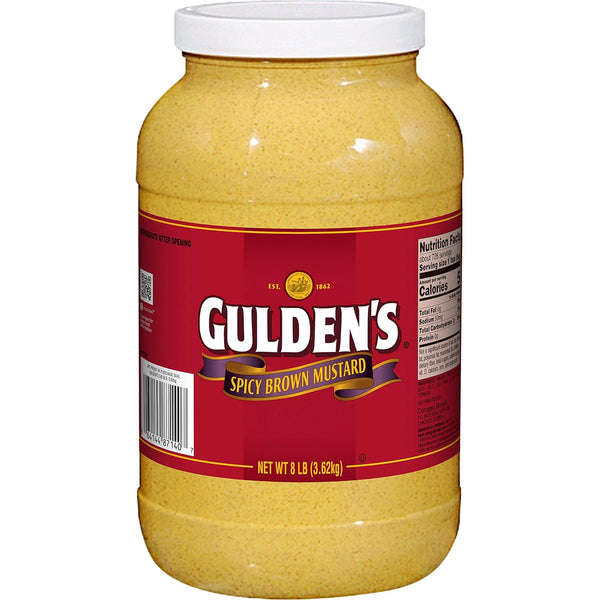 Gulden's Spicy Brown Mustard - 8 Lbs (3.62 kg)F