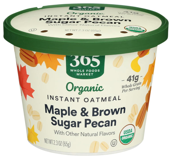 365 by Whole Foods Market, Organic Instant Oatmeal, Maple & Brown Sugar