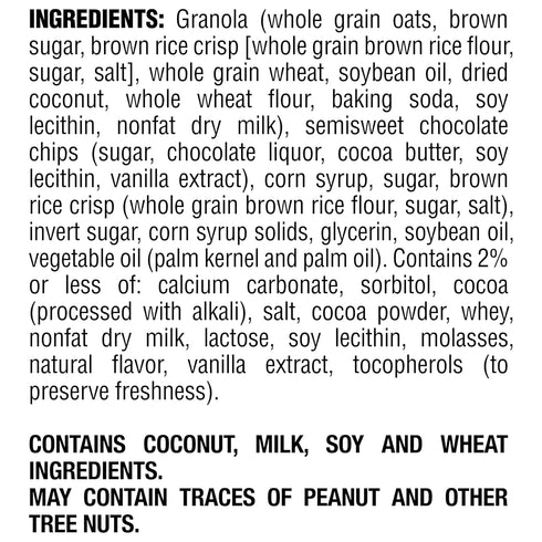 60% (10 Count) Quaker Big Chewy Granola Bars, Larger, Chocolate Chip