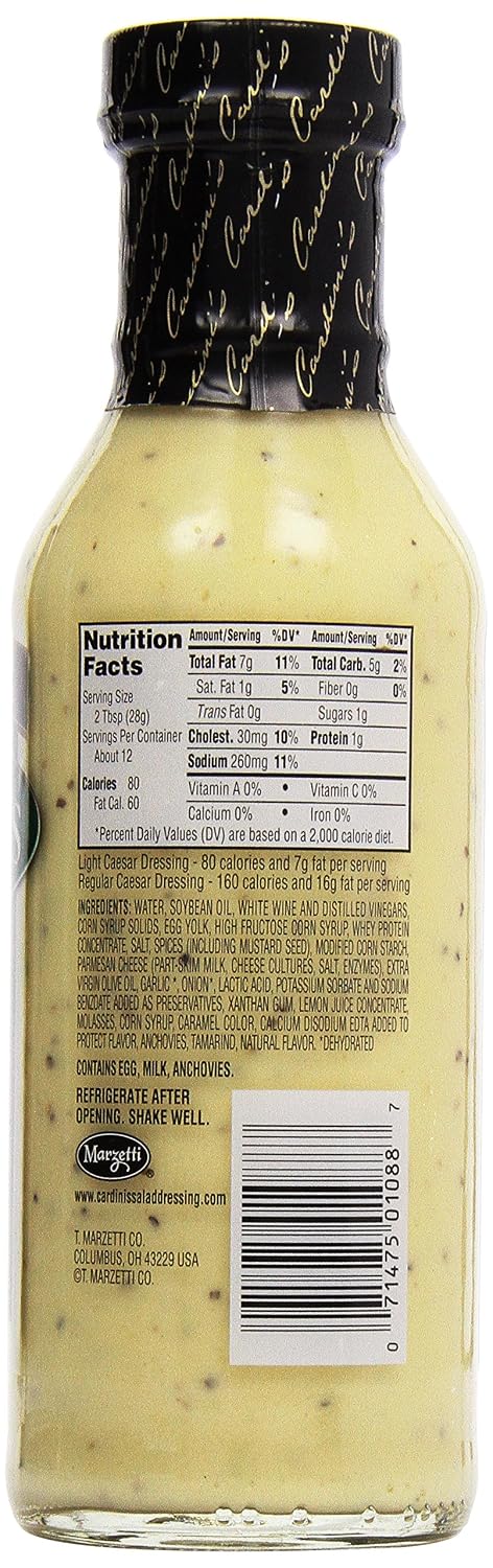 12 oz Cardini's Lite Caesar Dressing
