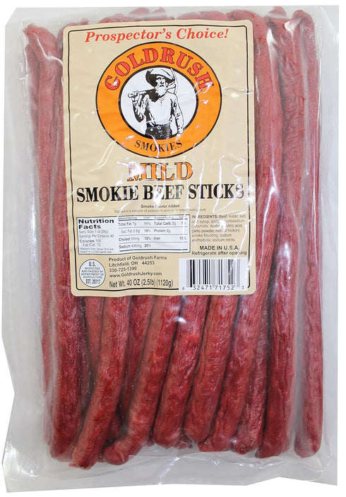 Gold Rush Farms Gold Rush Mild Beef Smokies 2.5 Lb. Bag