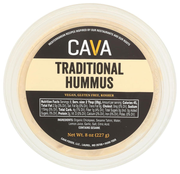 CAVA Traditional Hummus, 8 OZ