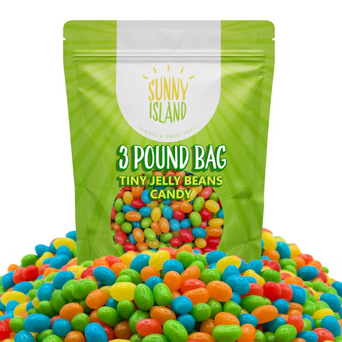 3-Pound Jelly Beans Candy | Bag | Assorted Fruit Flavored | Jelly Beans Bulk for Candy Buffets, Dessert Decorating