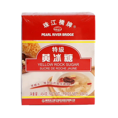 Pearl River Bridge Yellow Rock Sugar - Pure Cane Sugar, Unrefined, Non-GMO,