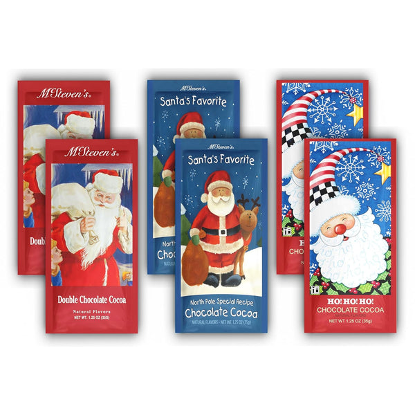 McSteven's - Santa Chocolate Cocoa Mix, 1.25 Ounce (Pack of 6) (Bundle