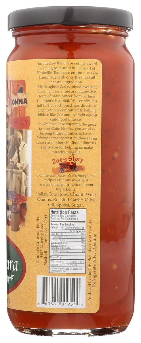NONNAS GOURMET Marinara Sauce - 16 FZ