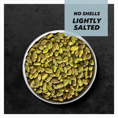 Wonderful Pistachios No Shells, Lightly Salted Nuts, 6 Ounce Resealable Bag, Gluten Free Protein Snack