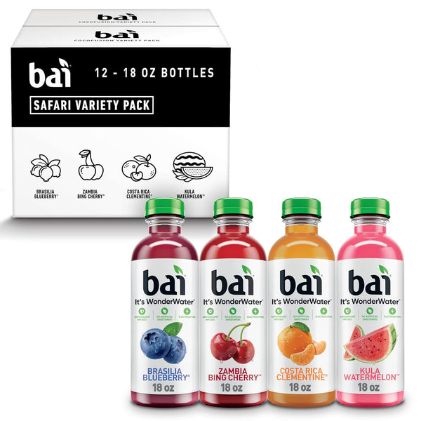 Bai Flavors Variety Pack, Antioxidant Infused Water Beverage, with Vitamin C and
