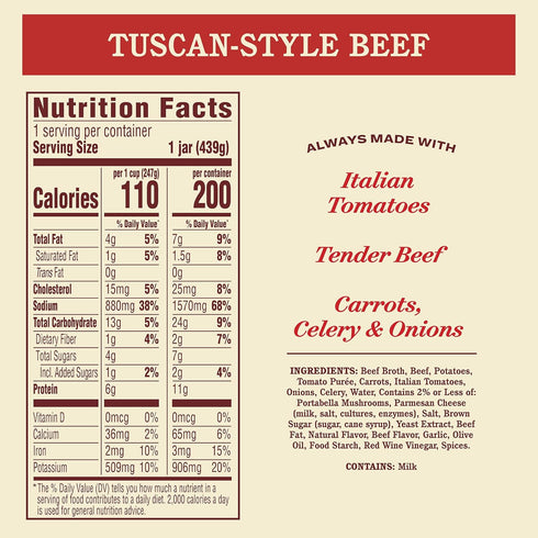 16 oz Rao's Homemade | Tuscan Beef Soup |