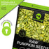 (48oz 3 LB) Packed NUT CRAVINGS - Raw Pumpkin Seeds Pepitas, Unsalted, Shelled, - Bulk Nuts Fresh in Resealable Bag
