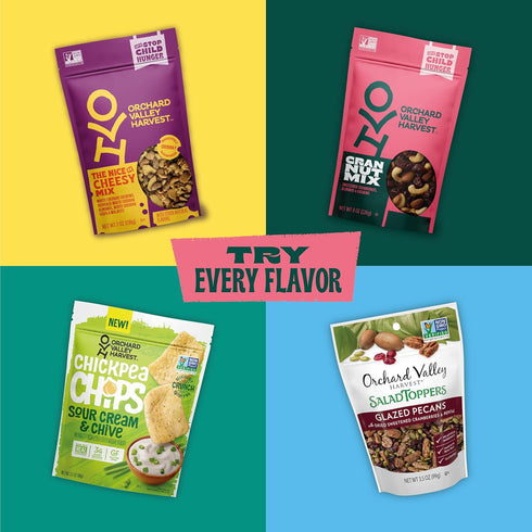 1oz (Pack 8), Packs, 4g Orchard Valley Harvest Cran Nut Trail Mix, Bags of Sweetened Cranberries, Almonds, Cashews