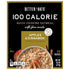 100 Packets, 10 (Pack 6) Better Oats Calorie Apples and Cinnamon Oatmeal Instant Breakfast with Flax Seeds and Natural
