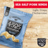 4505 1.1oz (Pack 12) Sea Salt Seasoned Chicharrones, Fried Pork Rinds - Sea Salt Flavored Pork Skins - Low Carb