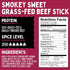 10 8 1 1 (1 10-cnt, 1-oz Flavor Variety Meat Sticks. No Added Nitrates, Gluten, Soy, MSG, Dairy, Nuts. Grass-Fed Beef