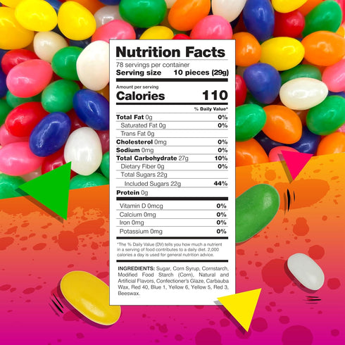 5 Jelly Beans | Pound Bag | Bulk Jelly Beans | Assorted Fruit Flavors | Chewy Candy for Gifting, Dessert Decorating