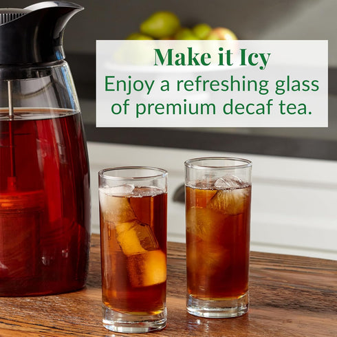 The Republic of Tea - Decaf Vanilla Almond Black Tea Tin, 50 Tea Bags, Environmentally-Friendly