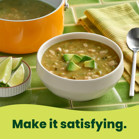 16.3 oz (12 Pack) Pacific Foods Organic Chicken Chile Verde Soup with Rice & Beans, Can
