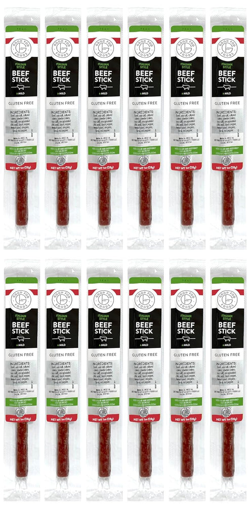 Good Fod Foods Italian Style Meat Sticks Low FODMAP Snacks for a