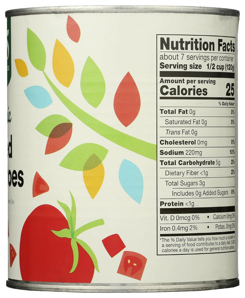 365 28 by Whole Foods Market, Organic Diced Tomatoes, Ounce