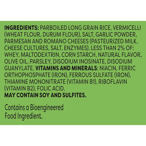 5.2 oz Knorr Rice Sides For a Tasty Rice Side Dish Garlic Parmesan No Artificial Flavors, No Preservatives, No Added