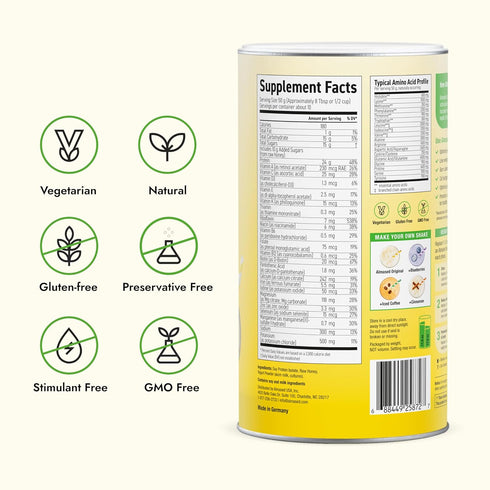 17.6 oz Almased Meal Replacement Shake - Low-Glycemic High Plant Base Protein Powder- Nutritional Weight Health Support
