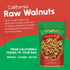 3 Package-Fresh, California Raw Walnuts- Pounds, Resealable No Shell, Unsalted-All Natural Dry Halves and Chopped