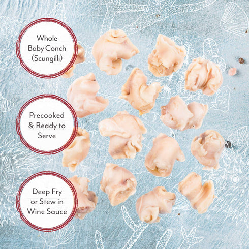 15-Ounce Roland Foods Whole Baby Conch in Water, Specialty Imported Food, Can