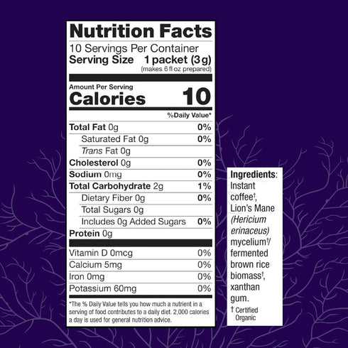 100% 10 Packets (10 Host Defense MycoBrew Coffee - Instant Drink Mix - Includes Lion's Mushroom - Drink Mix