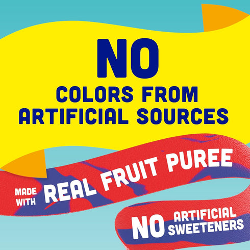 Pack, 18 13.5 oz Fruit by the Foot Fruit Flavored Snacks, No Colors from Artificial Sources, Gluten Free, Variety Ct