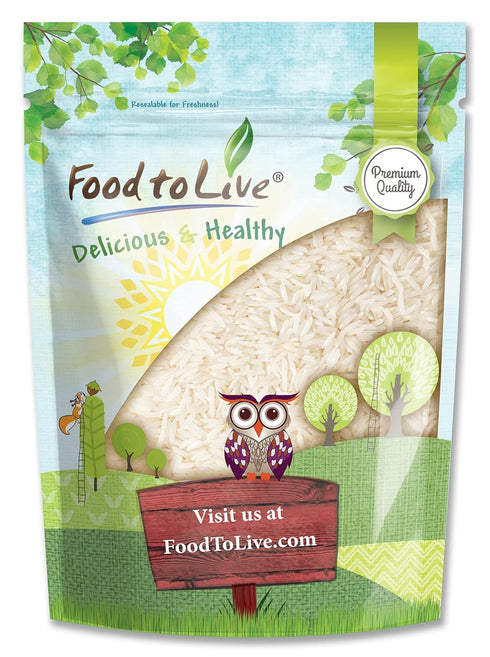 Food to Live Thai Hom Mali Jasmine White Rice, 1 Pound Naturally