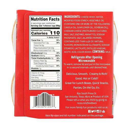 Generic 12 3.5 oz Packaged Nacho Cheese Dip Individual Cups Each in a Voodoux Sales Box