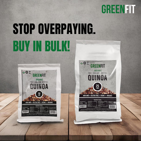 OA QUINOA (5 Lb) Now Greenfit | Royal Organic Tri Color Quinoa