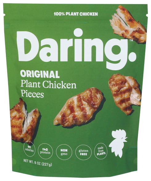 DARING Foods, Frozen, Original Plant Based Chicken Pieces, 8 Ounce