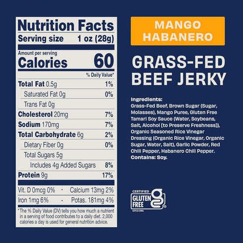Country Pack 2.5 Oz (4 Pack) Archer Grass-Fed Beef Jerky - Beef Snack Bulk, Individual Bags, Protein Snack, Gluten