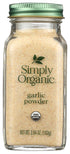 Simply Organic Garlic Powder, Certified Organic, 3.64-Ounce Container