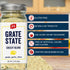 PS Seasoning Grate State - All-Purpose Cheese Seasoning Blend for Appetizers, Pasta, Popcorn, Nachos, Garlic Bread
