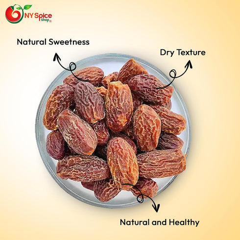 5 NY Spice Shop Chuara Dry Dates - Pound Natural Fresh Sweet and Delicious Dried Fruit - Nutritious Healthy Kharak