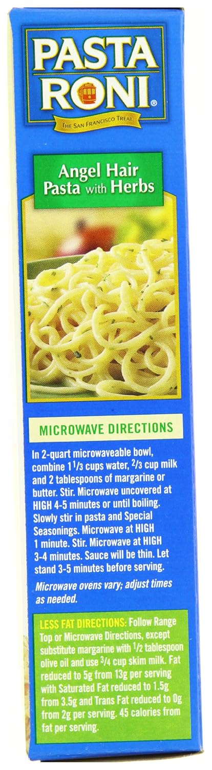 Pasta Roni 4.8-Ounce (Pack 12) Angel Hair Pasta with Herbs