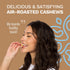 7oz Toasted Coconut Air Roasted Whole Cashews by Karma Nuts, Lightly Sweetened, Peanut-Free Facility, Kosher, Everyday