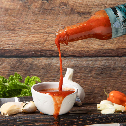The Ragnarok Hot Sauce Company Odin’s Wrath Carolina Reaper Hot Sauce 5oz, Vegan Sauce with Fiery Blend of Peppers