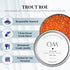 125g OM Caviar Trout Roe Premium Orange Pearls for Gourmet Dining - Crisp Ocean-Fresh Flavor & Elegant Culinary