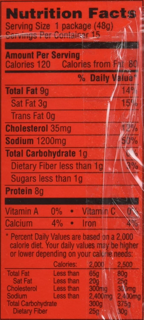 ConAgra Foods 15 Count (Pack 1) PENROSE FIRE CRACKER GIANT RED HOT SAUSAGE