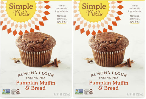Simple Mills Almond Flour Baking Mix, Pumpkin Muffin & Bread Mix -