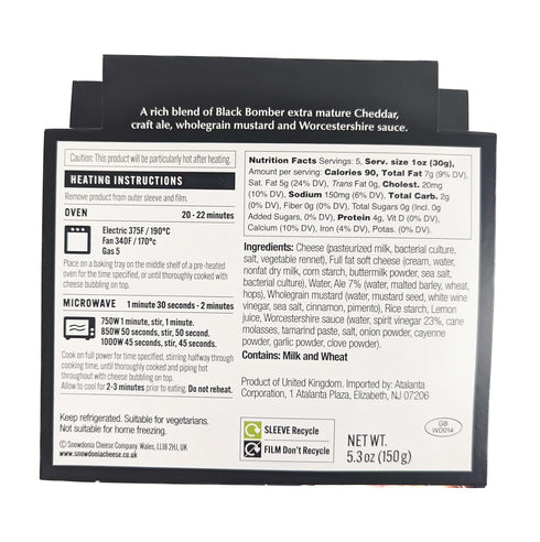 Generic 5.3oz (Pack 2) Snowdonia Black Bomber Ale & Cheese Bake