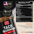 Taco Seasoning Mix, Spicy Chili Powder - Gluten Free & Low Sodium Mexican Seasoning Blend for Tacos