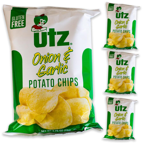 Utz Garlic & Onion Potato Chips - Delicious Tangy Onion & Garlic