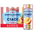Sanpellegrino CIAO! Peach Sparkling Water, Low-Calorie Italian Sparkling Water with Real Fruit